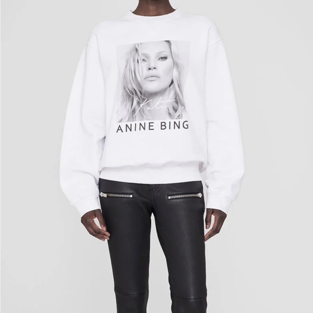 ANINE BING x KATE MOSS Sweatshirt NWT - Picture 3 of 11